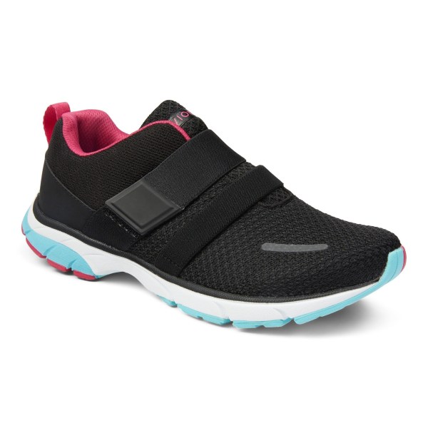 Vionic Trainers Ireland - Milan Sneaker Black - Womens Shoes In Store | HAJPQ-7349